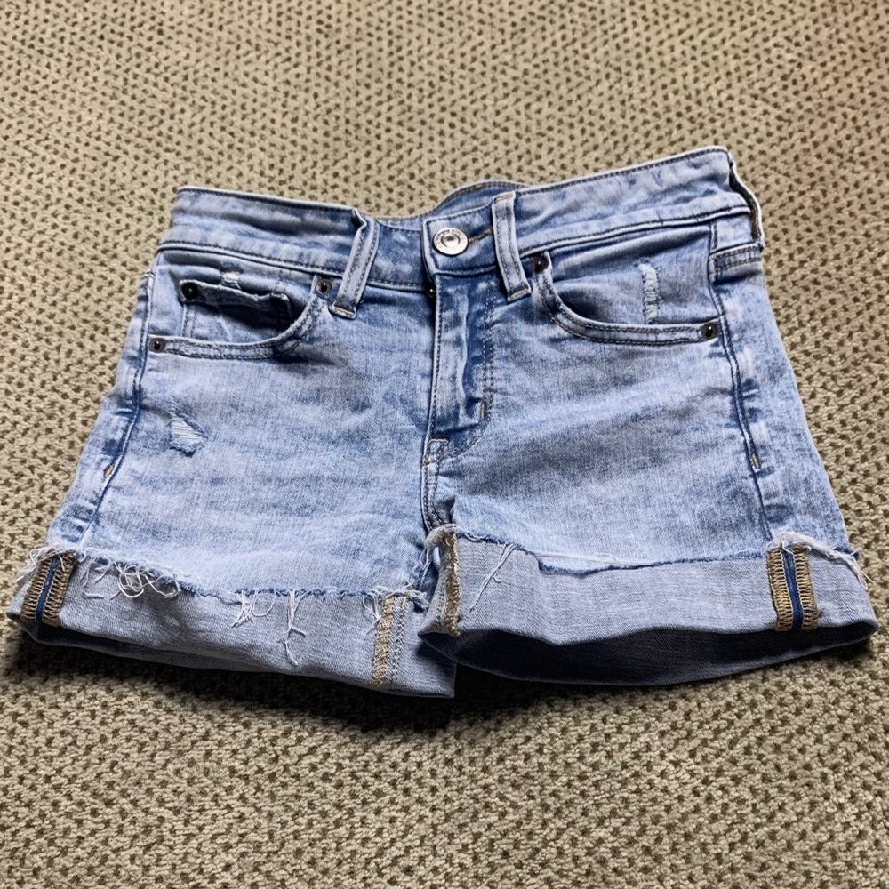 American Eagle Outfitters Light Blue Jean Shorts